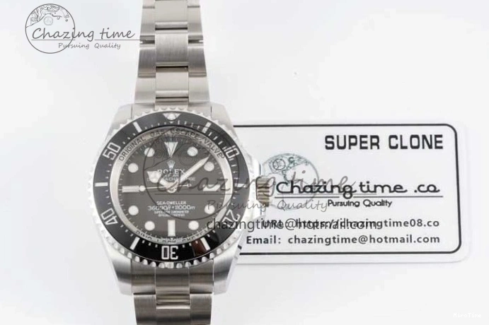 MiroTime 0505 ComfortFit Sea-Dweller 126660 No Date APF Best Edition Black Dial on SS Bracelet VR 2031